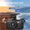 Miofive Car Camera 4K Resolution, WiFi, Bluetooth, GPS Dash Cam,