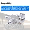 CNRAQR Stainless Steel AN3-3AN Male Brake Hose End Tee Block