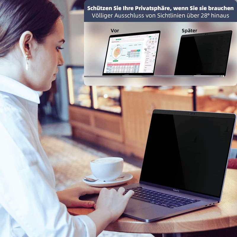 Magnetic Privacy Filter Compatible with Pro 15 Inch (2016-2019), Removable