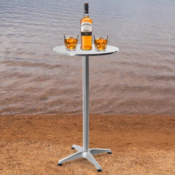 OCASAMI 23.6 Round Pub Table Bistro Bar Height Cocktail Table