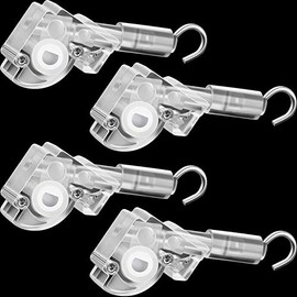 4 Pieces Blind Wand Tilt Control Wand Tilter for 1 Inch Mini Blind Head Rail Blind Tilt Mechanism Replacement with D Shaped Gear Tilt Mechanism Hook Connection