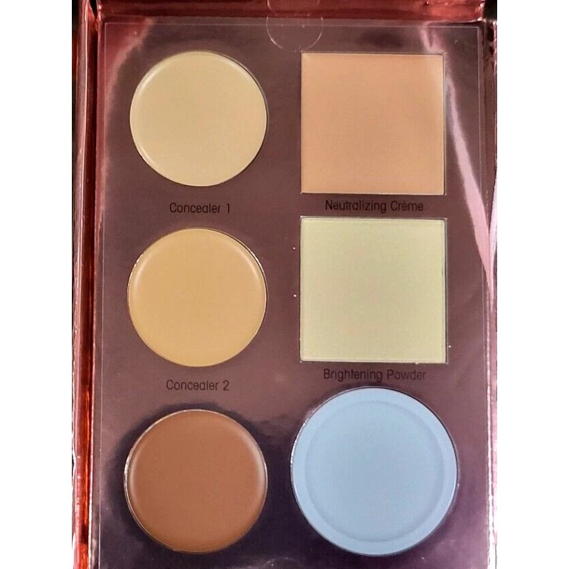 Mally's Book palette face defender concealer blush bronzer brightening powder