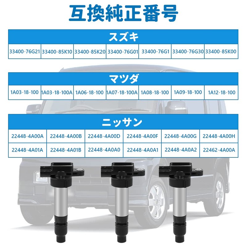 Ignition Coil for Suzuki Mazda Nissan Genuine Part Number 33400-76G21