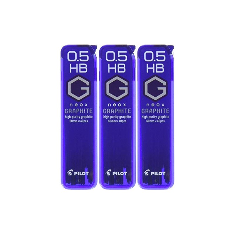 Pilot Mechanical Pencil Refills Neox Graphite 0.5mm HB, 40 Count