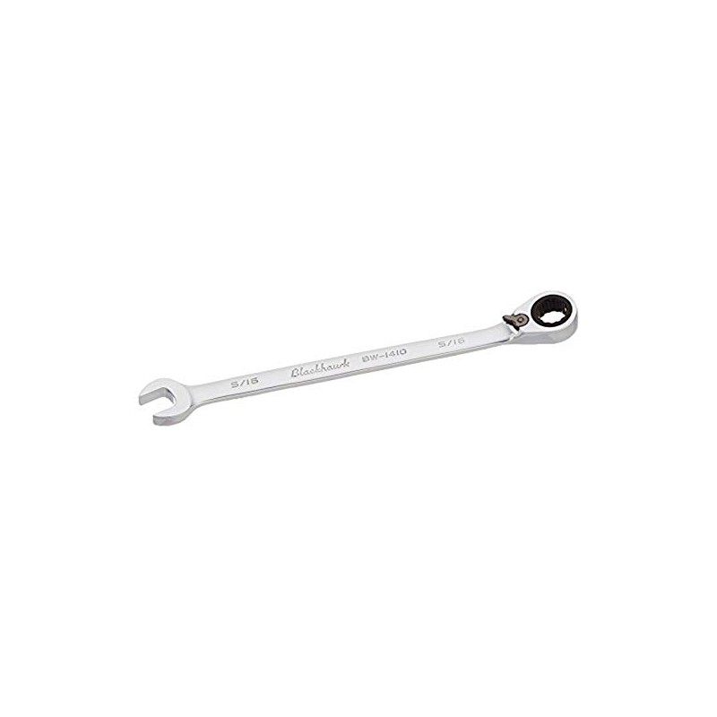 Proto Blackhawk BW-1410 12 Pt Combo Rev Ratcheting Wrench,5/16",Full Polish