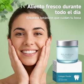 Polvo de Colgeno para Encas, Colgeno en Polvo para Dientes, Refresca el Aliento, Protege Las Encas Y Esmalte (1PCS)                                   