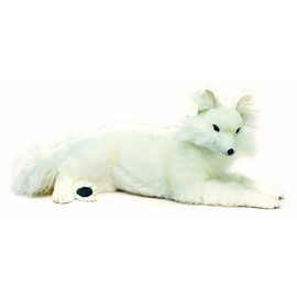 Hansa 4796 Snow Fox Lying Plush Soft Toy. 60cm