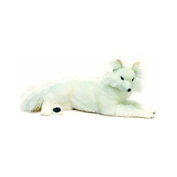 Hansa 4796 Snow Fox Lying Plush Soft Toy. 60cm