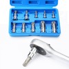 Profiwoab 10 PCS XZN Triple Square Spline Bit Socket Set,M4-M18