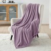 Bedsure Fleece Blankets Twin Size Fog Purple - 300GSM Lightweight