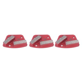 3Pcs Diamond Grinding Shoes 30 Grits Trapezoid Concrete Floor Cutting Tool 2 Long Teeth