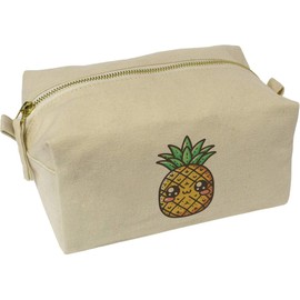 'Kawaii Pineapple' Canvas Wash Bag/Makeup Case (CS00036896)