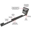 Tech Team #00928 Extra Long Universal Footboard/Headboard Extension Bracket