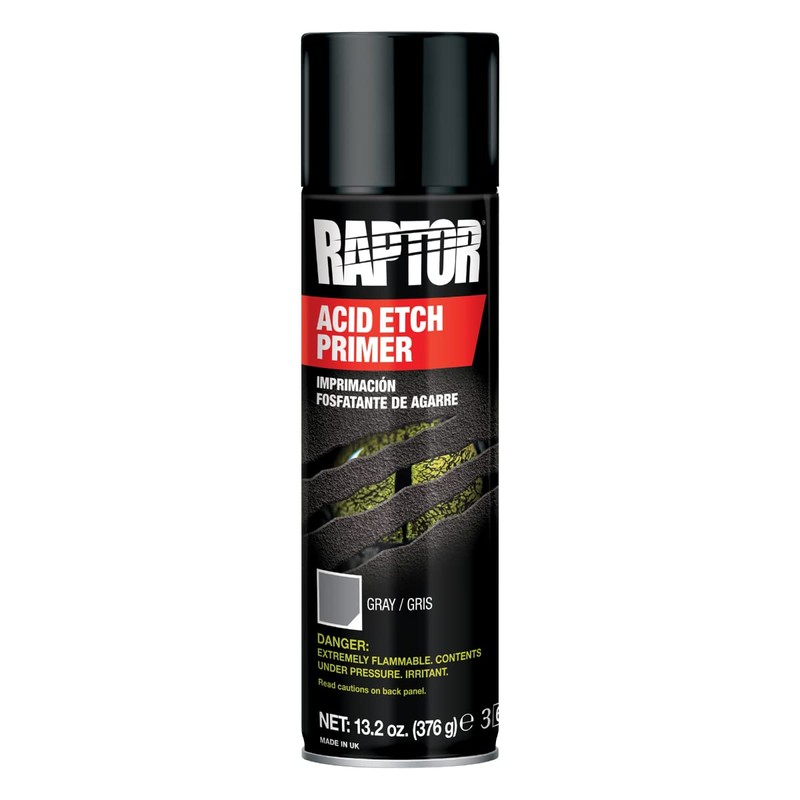 Raptor 2K Basalt Gray Spray-On Truck Bedliner Bare Metal Aerosol