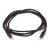 Monoprice 100644 6-Feet 3.5mm Stereo Plug/Plug M/M Cable, Black