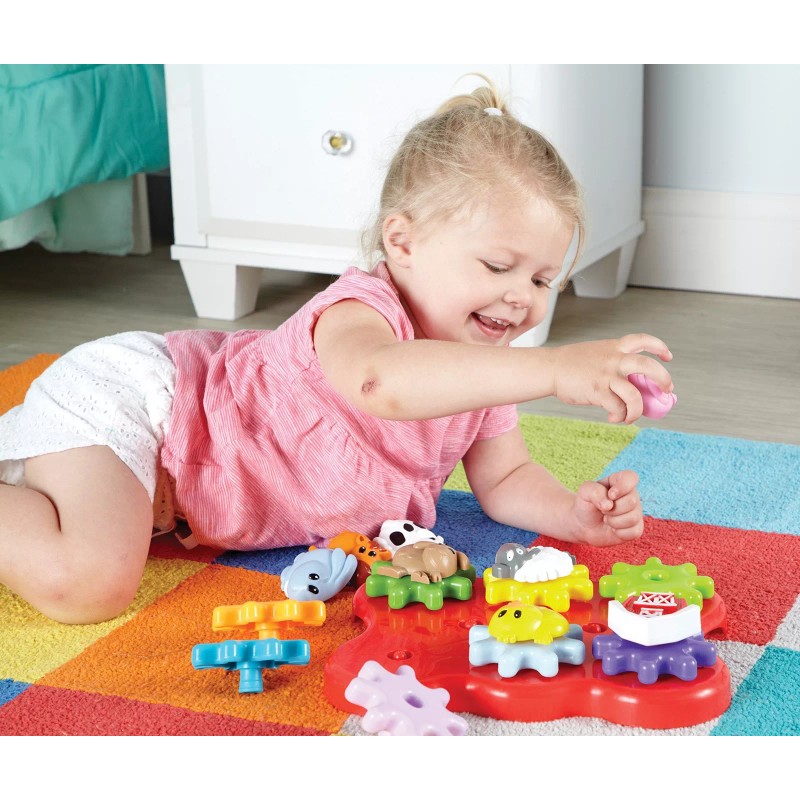 Learning Resources 17 Piece Multicolor Farm Friends Gears Educational Toy