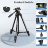 MoKo 60" Camera Phone Tripod Stand Compatible with Canon Nikon,