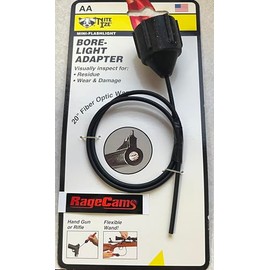 Bore-Light Adapter Flexible 3mm 20" AA Fiber Optic Wand Visual Inspection Tool for Mini Flashlights FPO-07-AA20 Compatible with Nite IZE