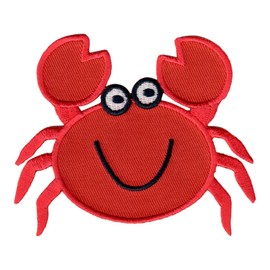 PatchMommy Crab Iron On Patch - Appliques for Kids Children