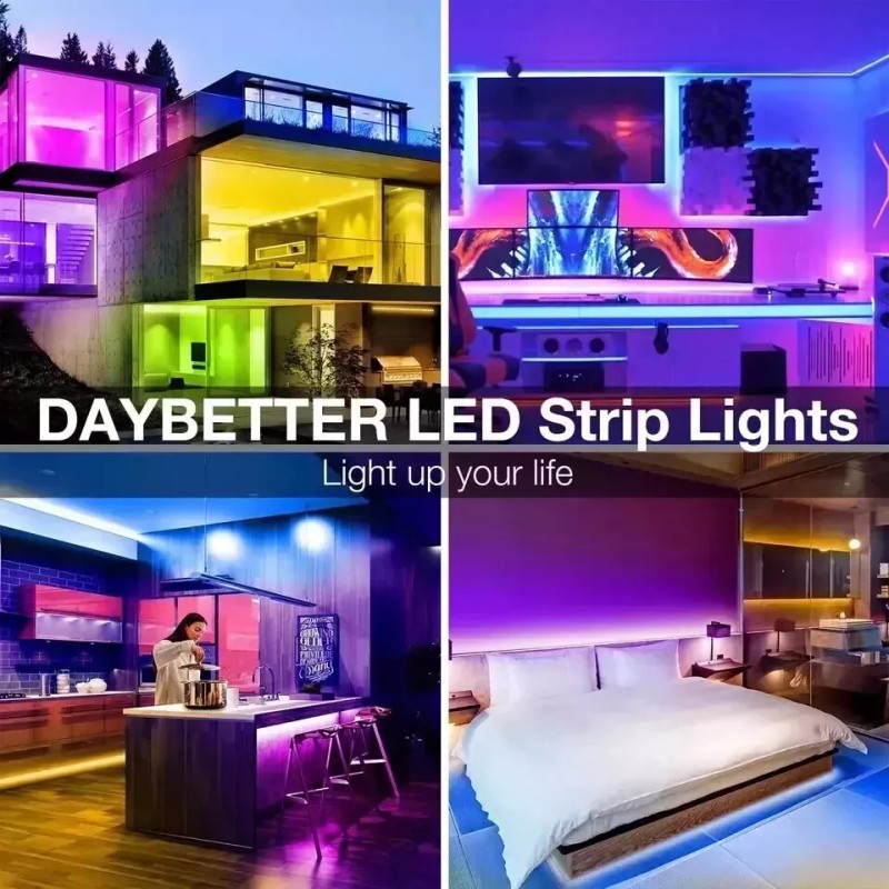 DAYBETTER 100Ft LED Strip Lights, Smart Light with App Remote