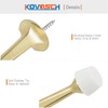 KOVOSCH 6 Pack Gold Solid Rigid Door Stops - Heavy
