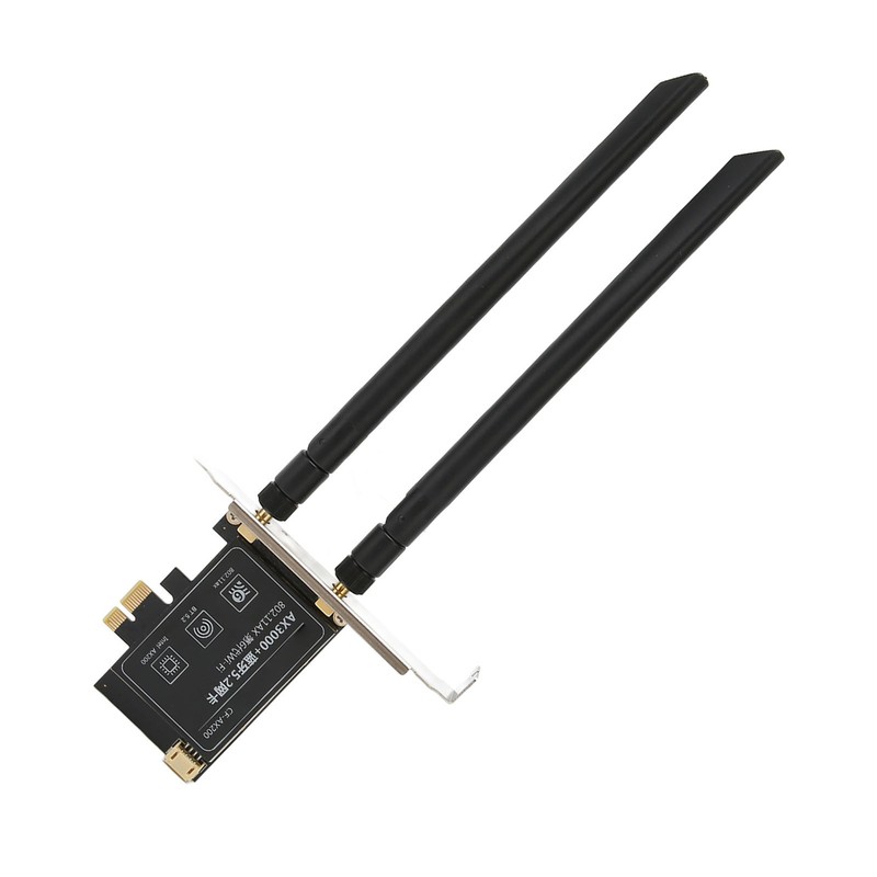 WiFi 6 PCIe Card AX3000Mbps 2.4GHz 5GHz Dual Antenna BT5.2