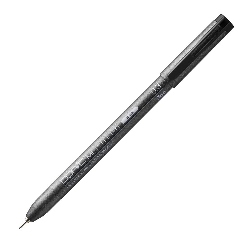 Too Multi Liner Pen, Black, 0.01 inch (0.3 mm), Bulk