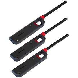 3 Pack BBQ Grill Lighter Refillable Butane Gas Candle Fireplace Kitchen Stove Long