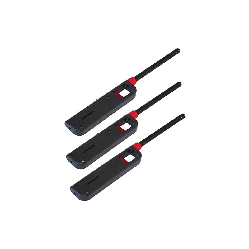 3 Pack BBQ Grill Lighter Refillable Butane Gas Candle Fireplace