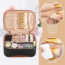 Makeup Brush Holder Travel, Compact Lightweight Accessory for Travel and Daily Use - OCHEAL Makeup Makeup Brush Holder