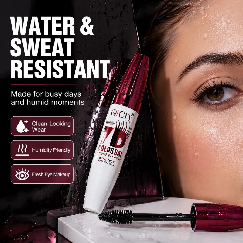 Juego 3 Mascara De Pestañas 7d Negro Alargador Y Waterproof