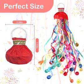 LM.XDBQ 20Pack Streamers Popper Hand Throw Streamers No Mess Confetti Magic Paper Cracker for Celebration Birthday Propose Engagement Wedding Graduation Party Favors (Multi Color)