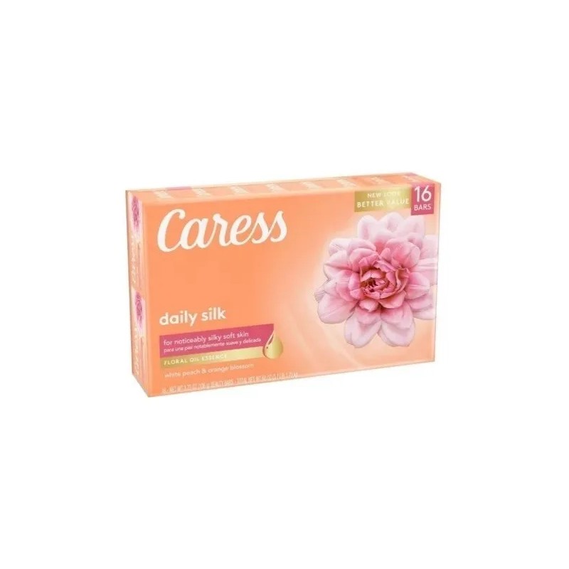 Jabón Corporal En Barra Con Durazno Y Naranjo, Caress 16pz