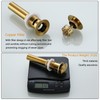SWHYGER Champagne Bronze Sink Drain with Overflow,Brass Bathroom Sink 1