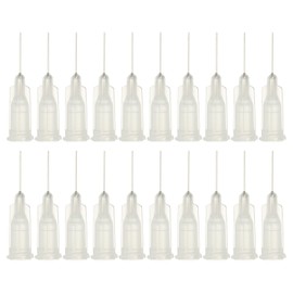 PATIKIL 27Ga Dispensing Needles, 52PCS 1/2 Inch Industrial Blunt Tip Dispensing Needle Tips with Luer Lock Needle for Refilling Liquid Inks Adhesive Glue Oil,Transparent
