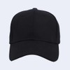 Plain Baseball-Cap Structured Twill Hat (AU, Alpha, One Size, Black)