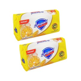 Safeguard Lemon Fresh Antibacterial Soap Bar (Pack of 2) – Germ Protection Bath Soap with Fresh Lemon Fragrance | Gentle Cleansing Family Soap
