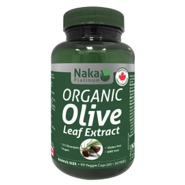 Naka Platinum Organic Olive Leaf Extract 20% Oleuropein - 90 Veggie Caps (60+30 FREE)