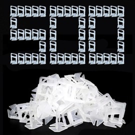 Tile Leveling System 3mm,500 pcs Tile Levelling System Clips,for Professional Ceramic Tile and Stone Installation,Only 500PCS Tile Spacer Clips