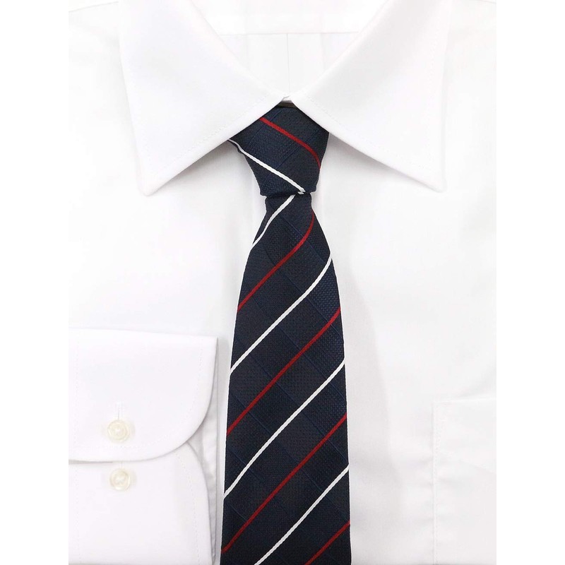 Michi Kolondon Brand Necktie, 100% Silk, Jacquard Woven, Plaid Pattern,