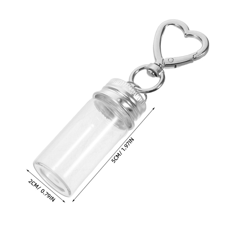 ifundom 10 Pcs Clear Gag Key Holder for Bottles, Bags