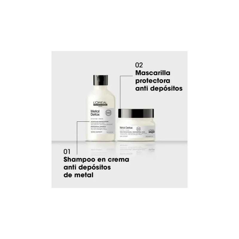 L´Oréal metal detox serie expert shampoo 300ml mascara 250ml