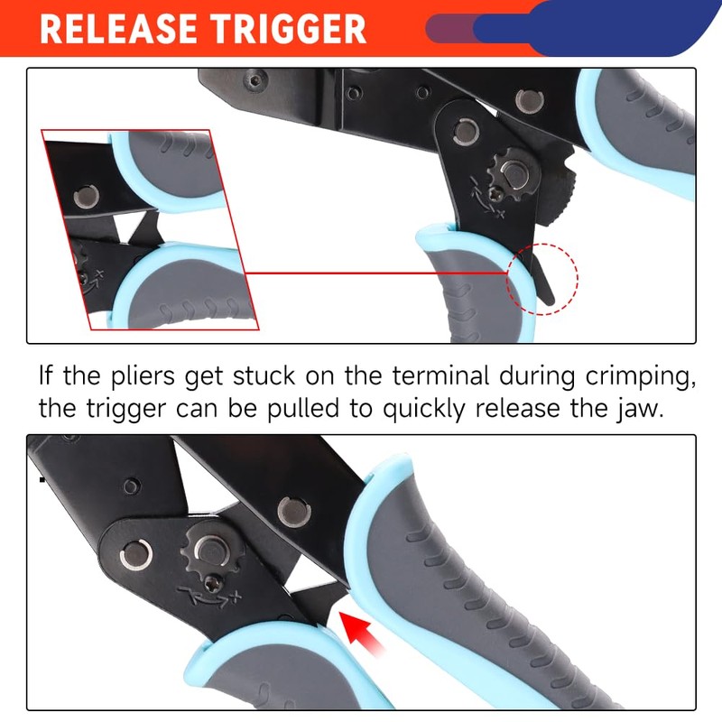 YMYP Crimping Tool for Non-Insulated Open Barrel Terminals & Receptacles