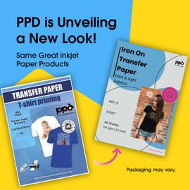 PPD 15 x A4 Inkjet Premium Transfer Paper for Light Textile, Iron and Transfer Press PPD-1-15