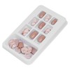 24 Piezas de Uñas Postizas, Cubierta Completa, Pegamento en Uñas,