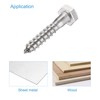 sourcing map Hex Lag Screws, M6 x 30mm 304 Stainless