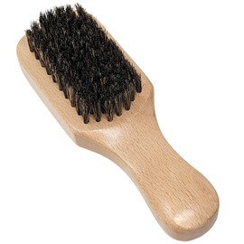 Kobe Professional Men's Dark Wood Club Brush - Men’s Boar Bristle Hair Brush/Beard Brush - Wooden Bristle Brush for Men & Women (Light Wood)