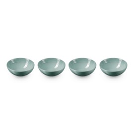 Le Creuset Stoneware Set of 4 Soup Bowls, 22 oz. (6.25") each, Sea Salt