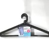 Sawa Hyacinth Smart Hanger Rotating Tie Rack with Hooks, Black,