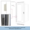 6 Sets K 5132 Storm Door Hinge Pin Kit, 1-7/16